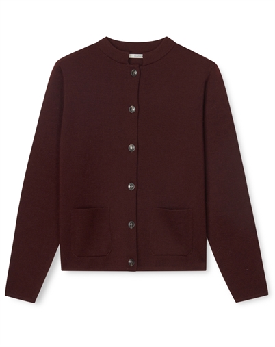 Sibin Linnebjerg - Dell Cardigan - Aubergine